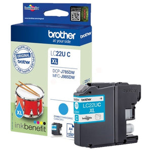 Original Brother LC-22XL Tintenpatrone cyan