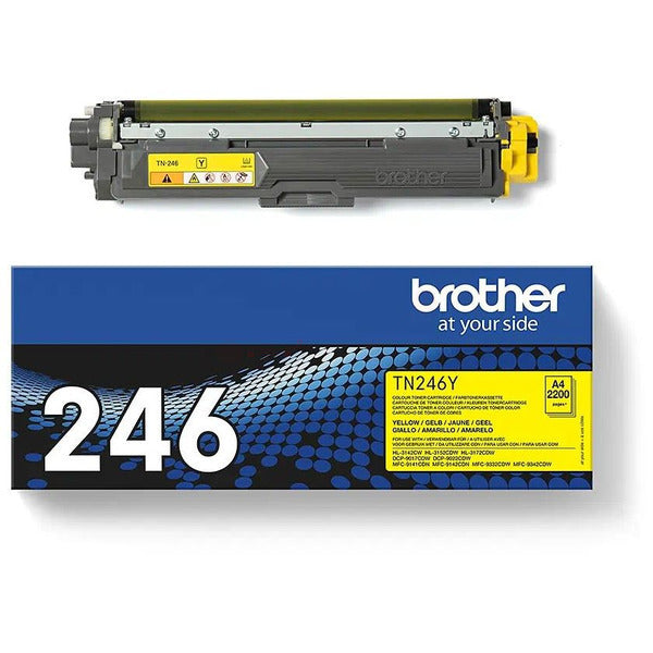 Original Brother TN-246Y Toner-Kit gelb, 2.200 Seiten