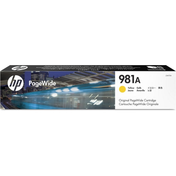 Original HP J3M70A / 981A Tintenpatrone gelb, 6.000 Seiten, Inhalt 68,5 ml