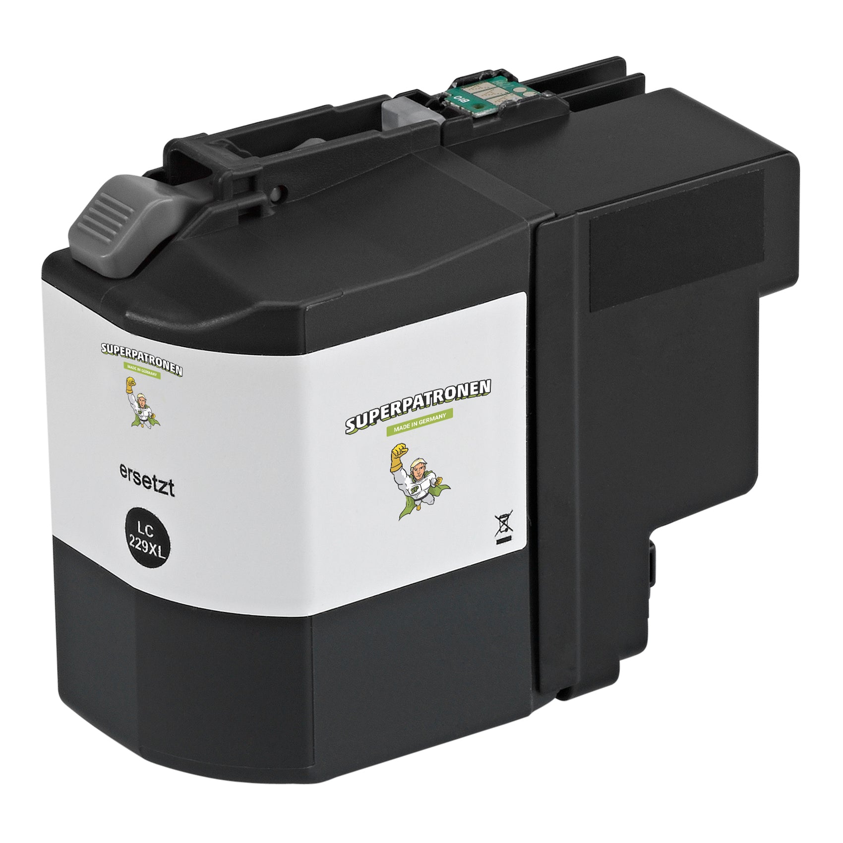Kompatibel für Brother LC-229XLBK Tintenpatrone schwarz, 2.400 Seiten, Inhalt 48 ml