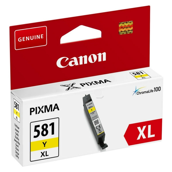 Original Canon 2051C001 / CLI-581 YXL Tintenpatrone gelb High-Capacity, 515 Seiten, Inhalt 8,3 ml