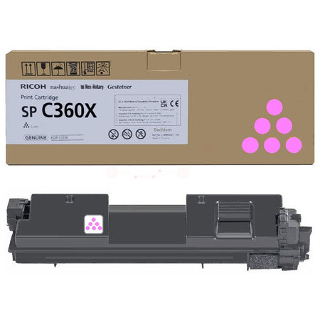Original Ricoh 408252 / SPC360X Toner-Kit magenta extra High-Capacity, 9.000 Seiten