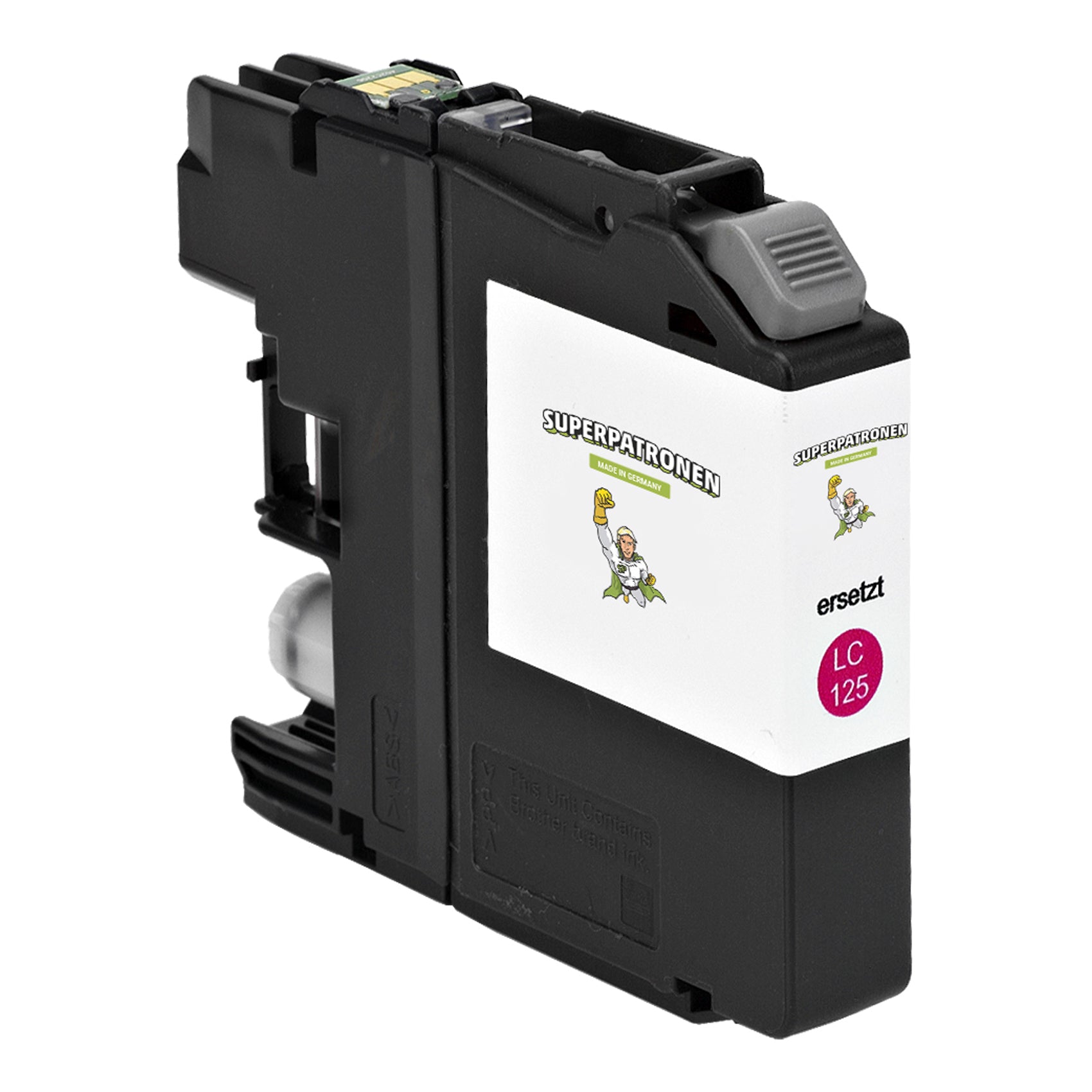 Kompatibel für Brother LC-125XLM Tintenpatrone magenta, 1.200 Seiten, Inhalt 13 ml