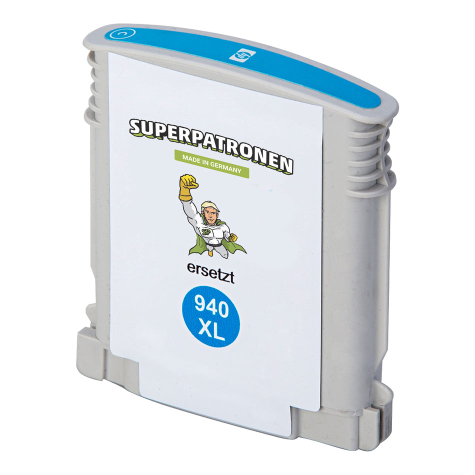Kompatibel für HP C4907AE / 940XL Tintenpatrone cyan, 1.400 Seiten, Inhalt 20,5 ml