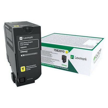 Original Lexmark 75B20Y0 Toner-Kit gelb return program, 10.000 Seiten