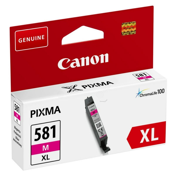 Original Canon 2050C001 / CLI-581 MXL Tintenpatrone magenta High-Capacity, 475 Seiten, Inhalt 8,3 ml