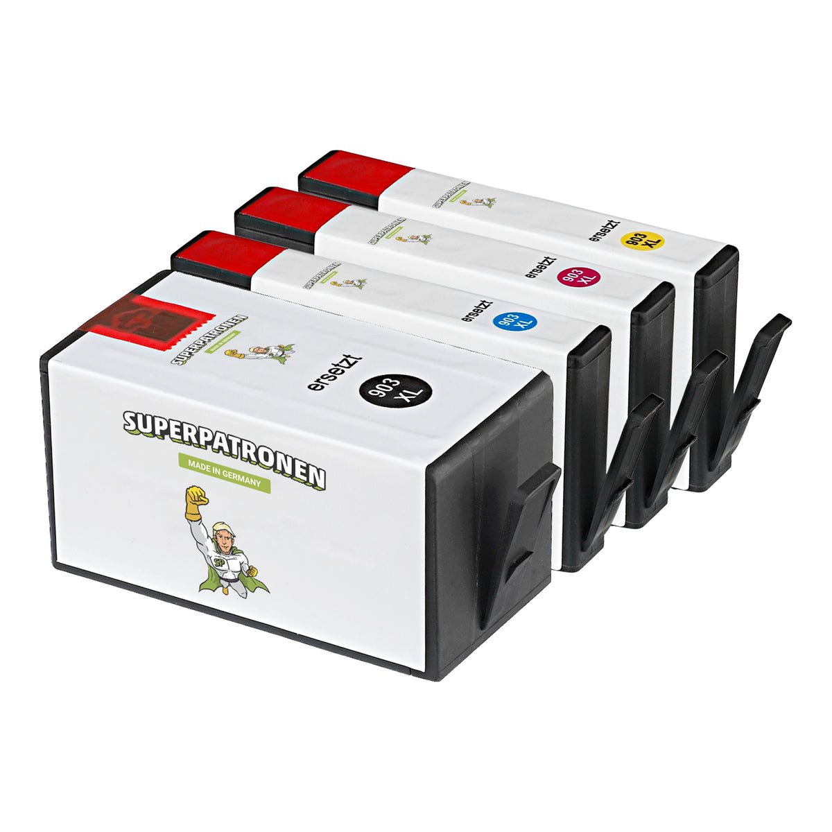 Kompatibel für HP 3HZ51AE / 903XL Tintenpatrone MultiPack Bk,C,M,Y, 825 Seiten, Inhalt 23ml + 3x9,5ml