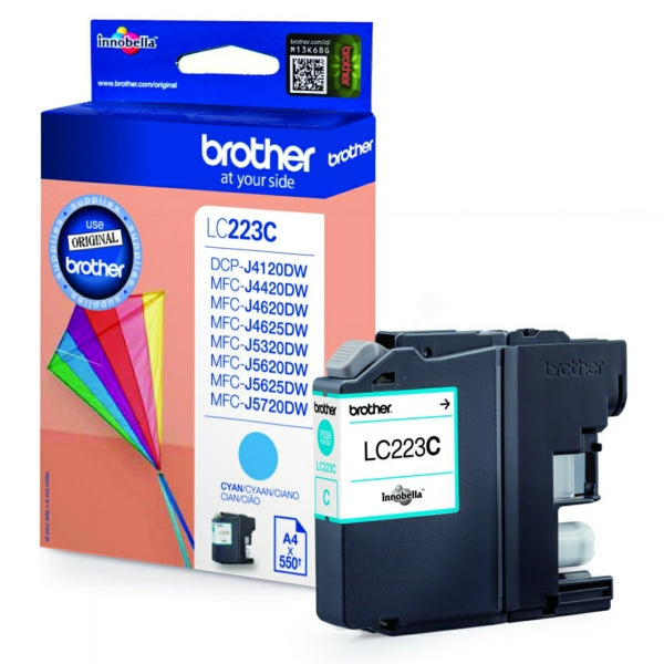 Original Brother LC-223C Tintenpatrone cyan, 550 Seiten, Inhalt 5,9 ml