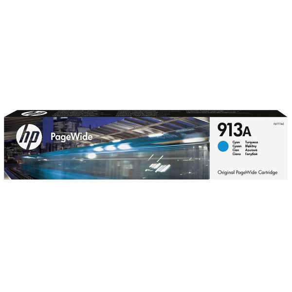 Original HP F6T77AE / 913A Tintenpatrone cyan, 3.000 Seiten, Inhalt 37 ml