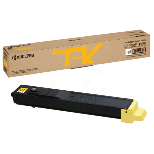 Original Kyocera 1T02P3ANL0 / TK-8115 Y Toner-Kit gelb, 6.000 Seiten