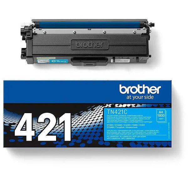 Original Brother TN-421C Toner-Kit cyan, 1.800 Seiten