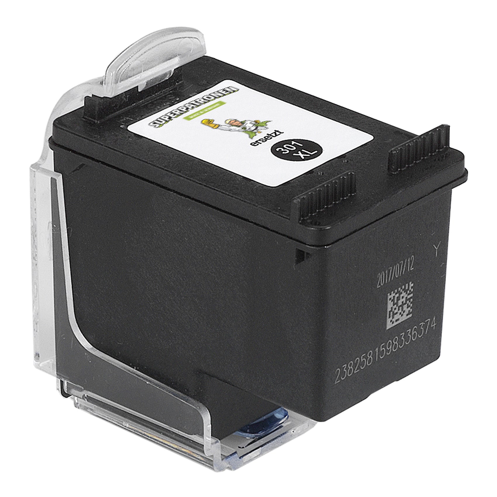 Kompatibel für HP CH563EE / 301XL Druckkopfpatrone schwarz High-Capacity, 480 Seiten, Inhalt 17 ml