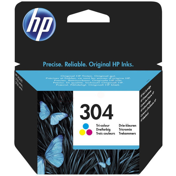 Original HP N9K05AE / 304 Druckkopfpatrone color, 100 Seiten, Inhalt 2 ml