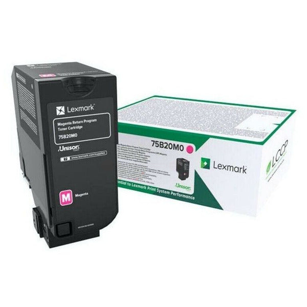 Original Lexmark 75B20M0 Toner-Kit magenta return program, 10.000 Seiten