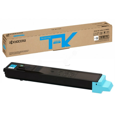 Original Kyocera 1T02P3CNL0 / TK-8115 C Toner-Kit cyan, 6.000 Seiten