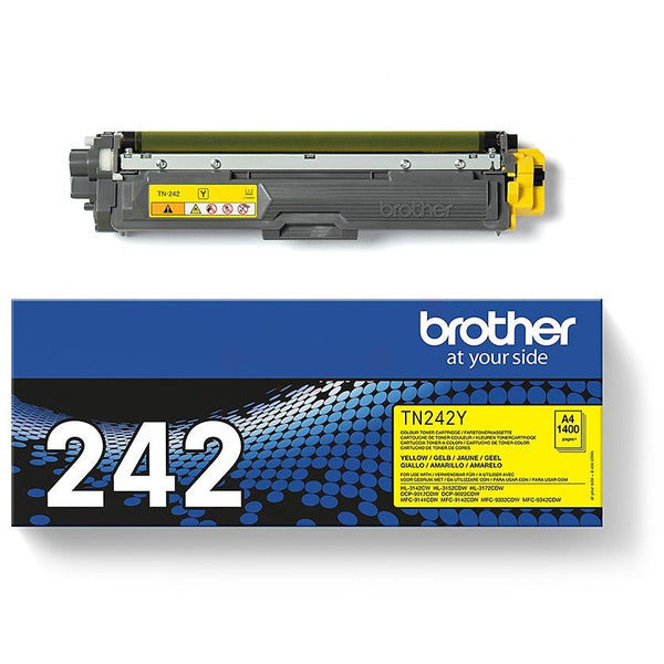 Original Brother TN-242Y Toner-Kit gelb, 1.400 Seiten