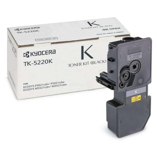 Original Kyocera 1T02R90NL1 / TK-5220 K Toner-Kit schwarz, 1.200 Seiten