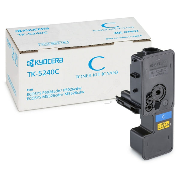 Original Kyocera 1T02R7CNL0 / TK-5240 C Toner-Kit cyan, 3.000 Seiten