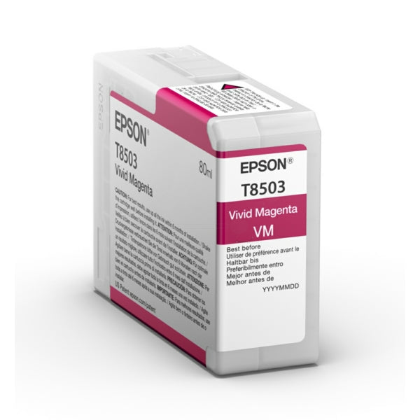 Original Epson C13T850300 / T8503 Tintenpatrone magenta, Inhalt 80 ml