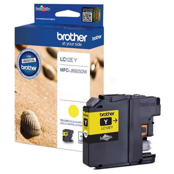 Original Brother LC-12EY Tintenpatrone gelb, 1.200 Seiten