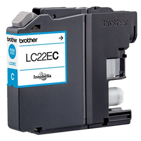 Original Brother LC-22EC Tintenpatrone cyan, 1.200 Seiten, Inhalt 11,8 ml