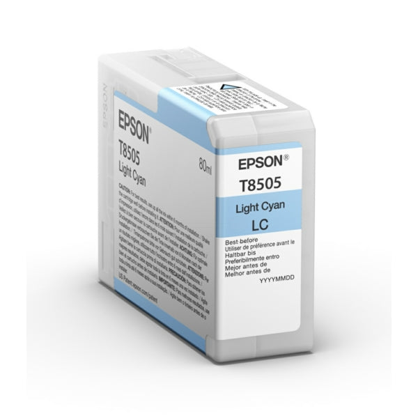 Original Epson C13T850500 / T8505 Tintenpatrone cyan hell, Inhalt 80 ml