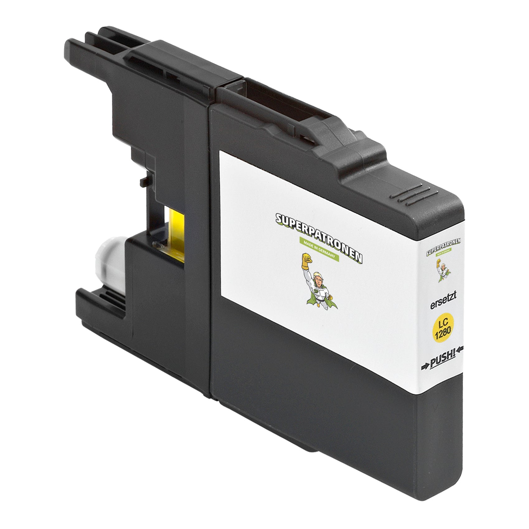 Kompatibel für Brother LC-1280XLY Tintenpatrone gelb High-Capacity, 1.200 Seiten, Inhalt 14 ml