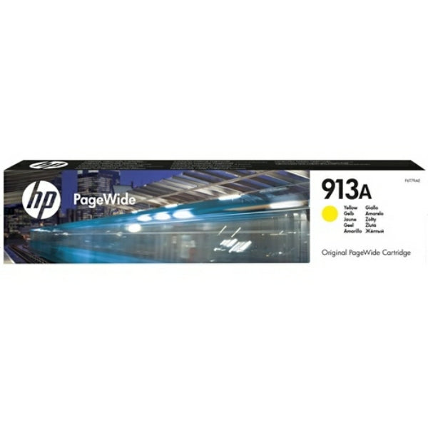 Original HP F6T79AE / 913A Tintenpatrone gelb, 3.000 Seiten, Inhalt 38 ml