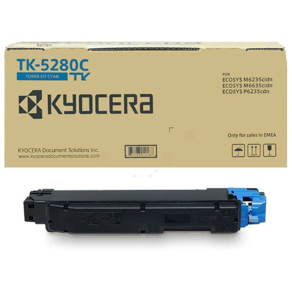 Original Kyocera 1T02TWCNL0 / TK-5280 C Toner-Kit cyan, 11.000 Seiten