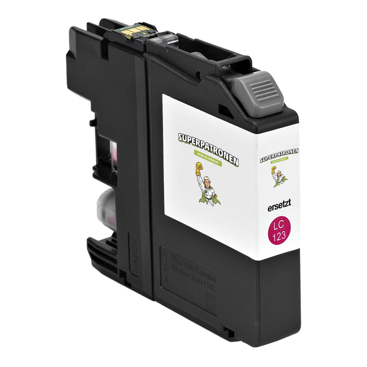 Kompatibel für Brother LC-123M Tintenpatrone magenta, 600 Seiten, Inhalt 7 ml