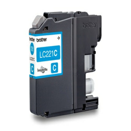 Original Brother LC-221C Tintenpatrone cyan, 260 Seiten, Inhalt 3,9 ml
