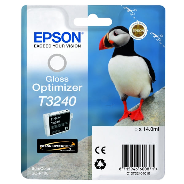 Original Epson C13T32404010 / T3240 Tintenpatrone Gloss-Optimizer, 3.350 Seiten, Inhalt 14 ml