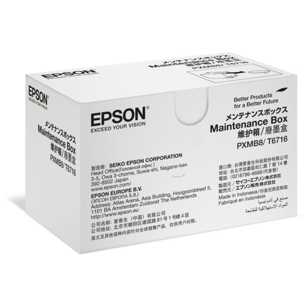 Original Epson C13T671600 / T6716 Resttintenbehälter, 50.000 Seiten, Inhalt 19,9 ml