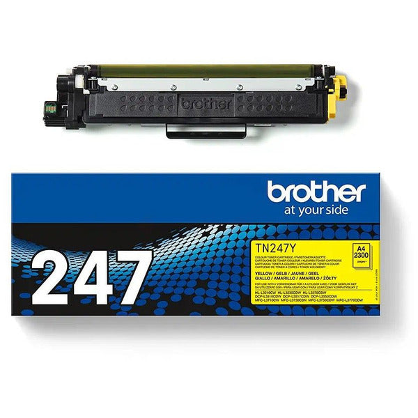 Original Brother TN-247Y Toner-Kit gelb High-Capacity, 2.300 Seiten