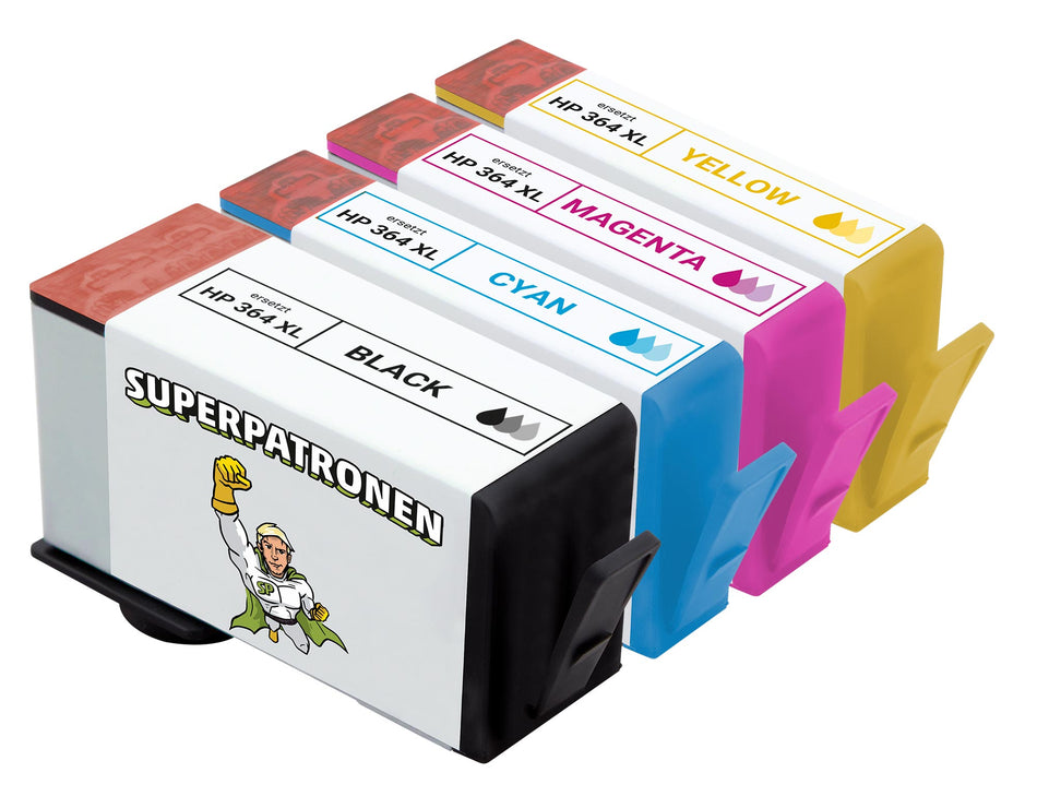 Kompatibel für HP J3M83AE / 364XL Tintenpatrone MultiPack Bk,C,M,Y, Inhalt 18ml + 3x11ml