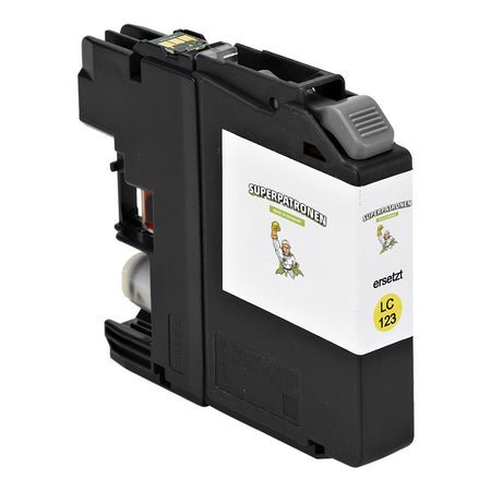 Kompatibel für Brother LC-123Y Tintenpatrone gelb, 600 Seiten, Inhalt 7 ml