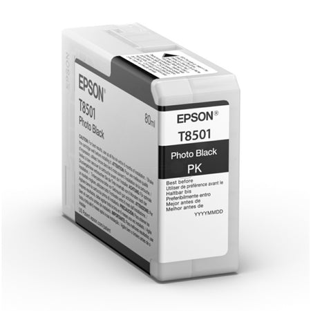 Original Epson C13T850100 / T8501 Tintenpatrone schwarz foto, Inhalt 80 ml