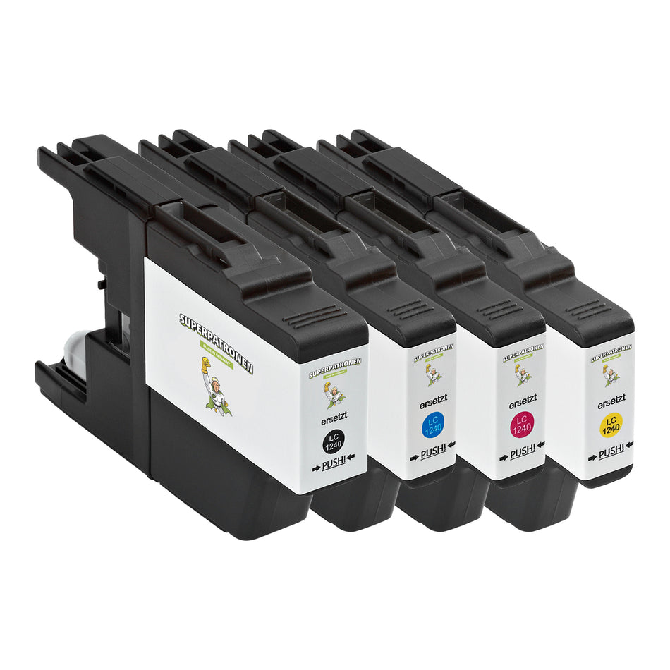 Kompatibel für Brother LC-1240VALBP Tintenpatrone MultiPack Bk,C,M,Y, Inhalt 15ml+3x7,6ml