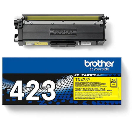 Original Brother TN-423Y Toner-Kit gelb High-Capacity, 4.000 Seiten