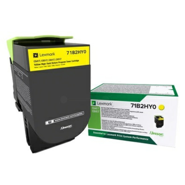 Original Lexmark 71B2HY0 Toner-Kit gelb return program, 3.500 Seiten