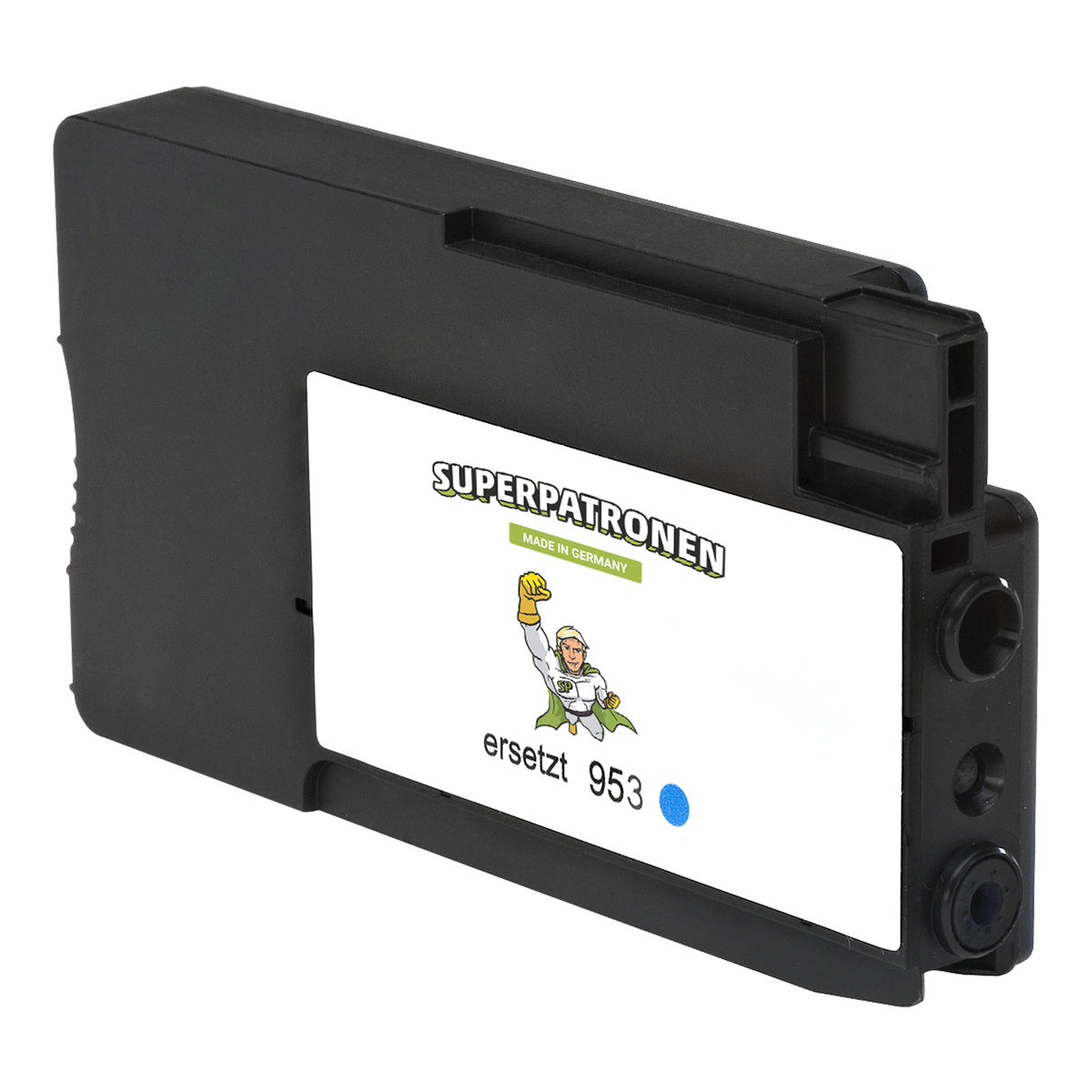 Kompatibel für HP F6U16AE / 953XL Tintenpatrone cyan, 1.600 Seiten, Inhalt 21 ml