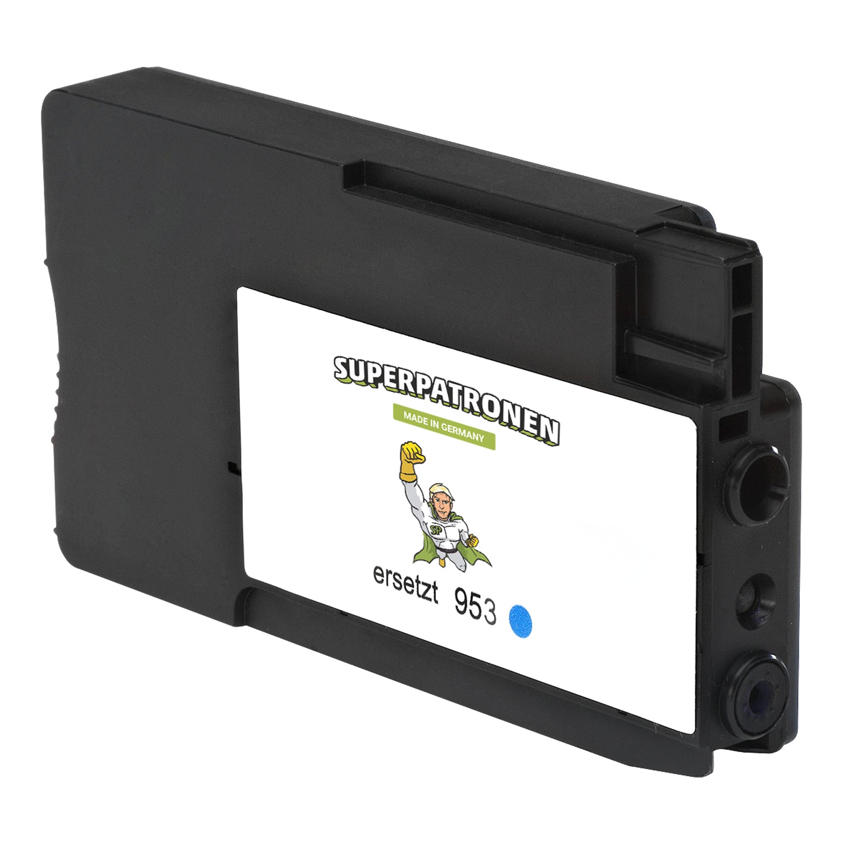 Kompatibel für HP F6U16AE / 953XL Tintenpatrone cyan, 1.600 Seiten, Inhalt 21 ml