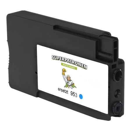 Kompatibel für HP F6U16AE / 953XL Tintenpatrone cyan, 1.600 Seiten, Inhalt 21 ml