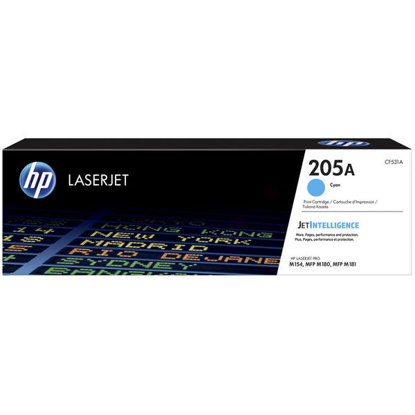 Original HP CF531A / 205A Tonerkartusche cyan, 900 Seiten