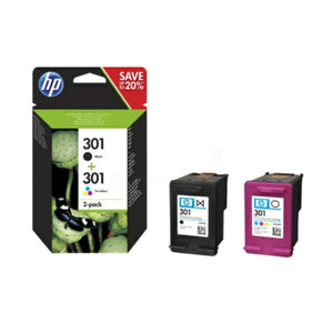 Original HP 301 Tintenpatrone 2er-Set schwarz + color