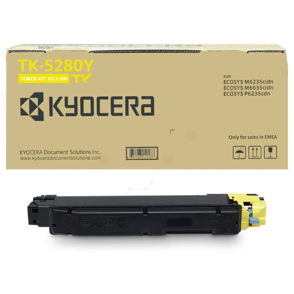 Original Kyocera 1T02TWANL0 / TK-5280 Y Toner-Kit gelb, 11.000 Seiten
