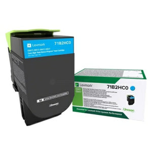 Original Lexmark 71B2HC0 Toner cyan return program · 3.500 Seiten