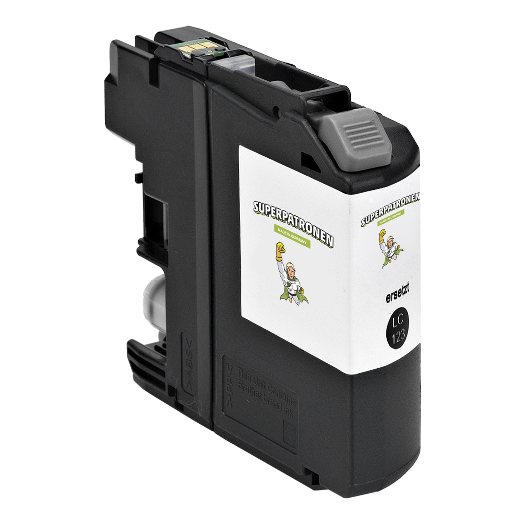 Kompatibel für Brother LC-123BK,LC-127XLBK Tintenpatrone schwarz, 600 Seiten, Inhalt 13 ml