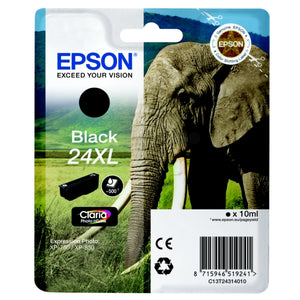 Original Epson 24XL Tintenpatrone schwarz (Elefant)