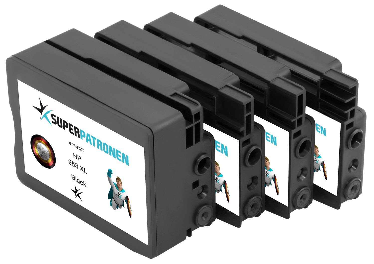 Kompatibel für HP 3HZ52AE / 953XL Tintenpatrone MultiPack Bk,C,M,Y, Inhalt 2000pg + 3x1600pg